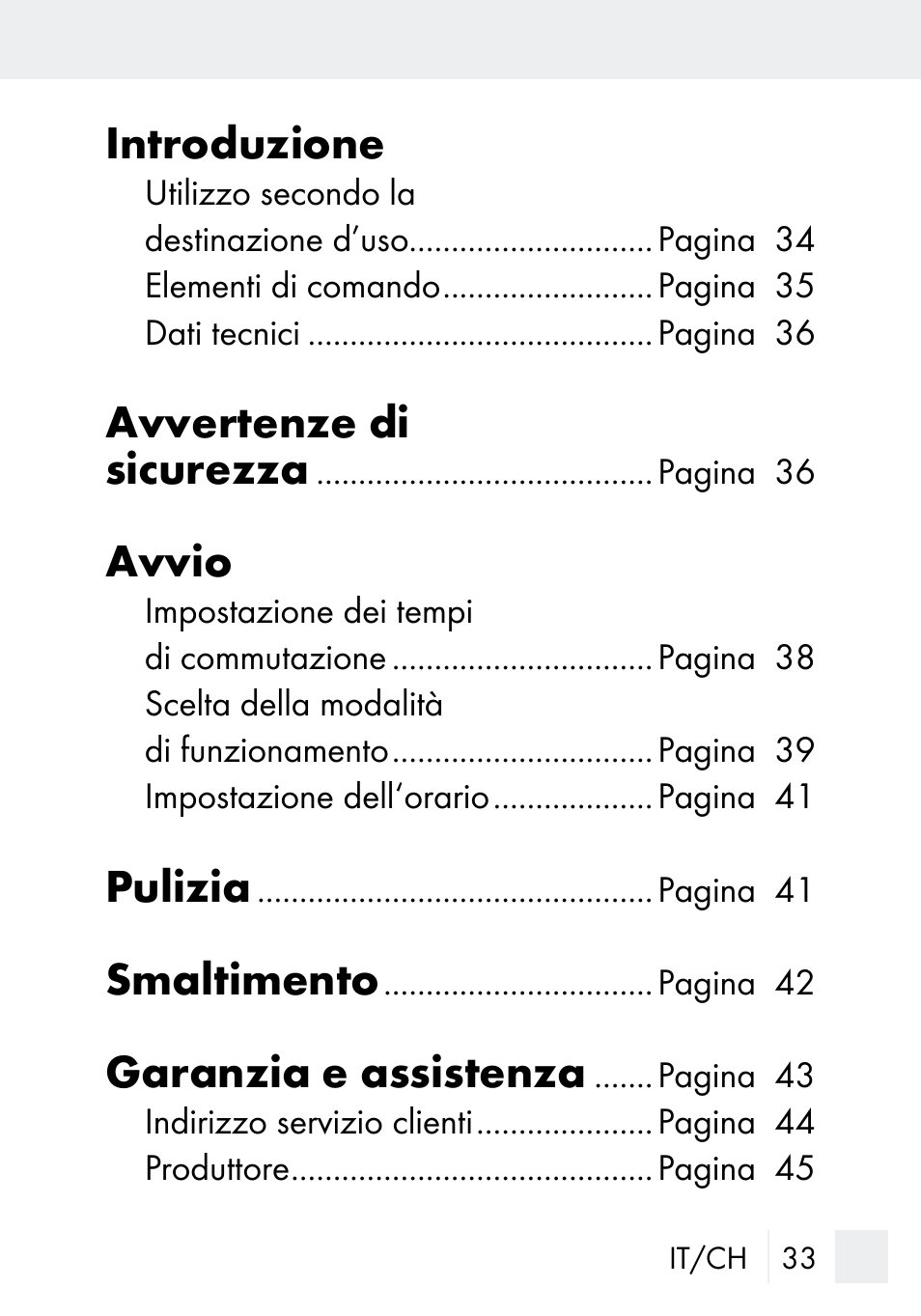 Introduzione, Avvertenze di sicurezza, Avvio | Pulizia, Smaltimento, Garanzia e assistenza | Silvercrest MZ 20-1 User Manual | Page 33 / 61