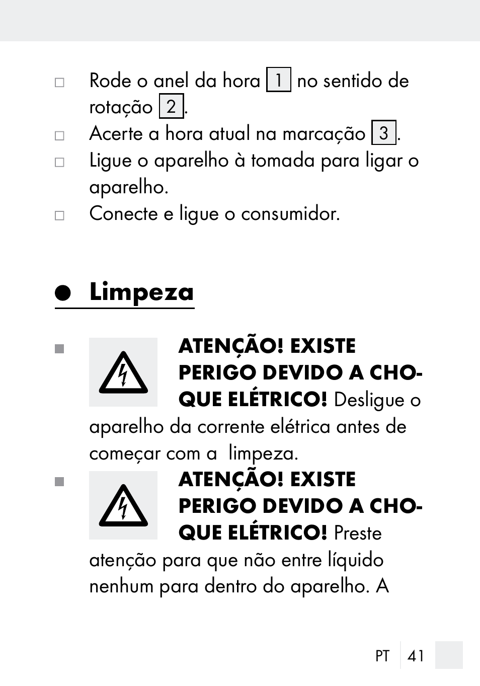 Limpeza | Silvercrest MZ 20-1 User Manual | Page 41 / 73