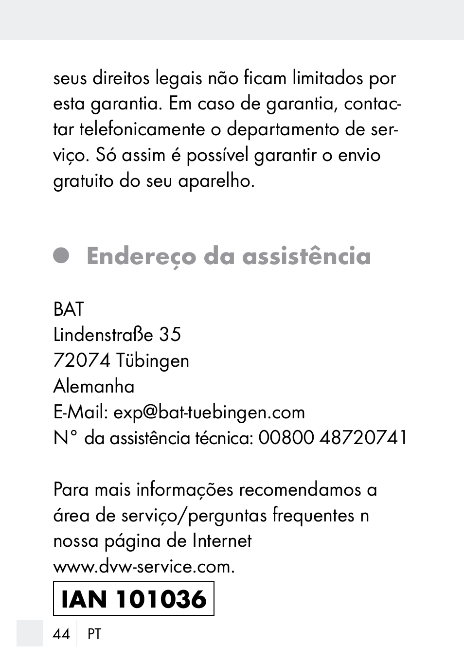 Endereço da assistência | Silvercrest MZ 20-1 User Manual | Page 44 / 73