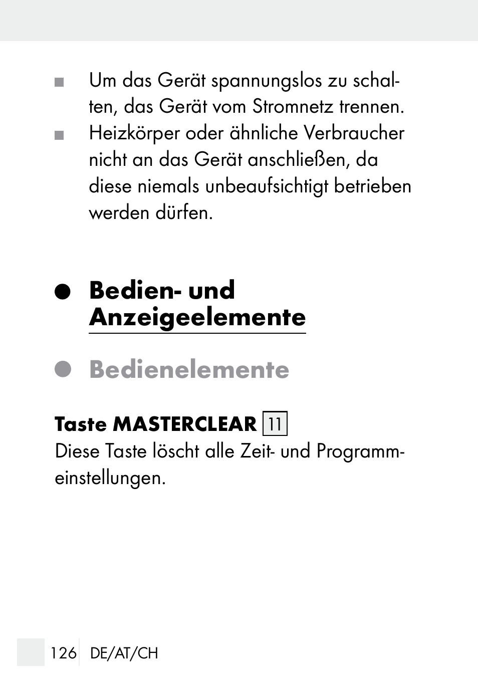 Bedien- und anzeigeelemente bedienelemente | Silvercrest DZ 20 User Manual | Page 126 / 149