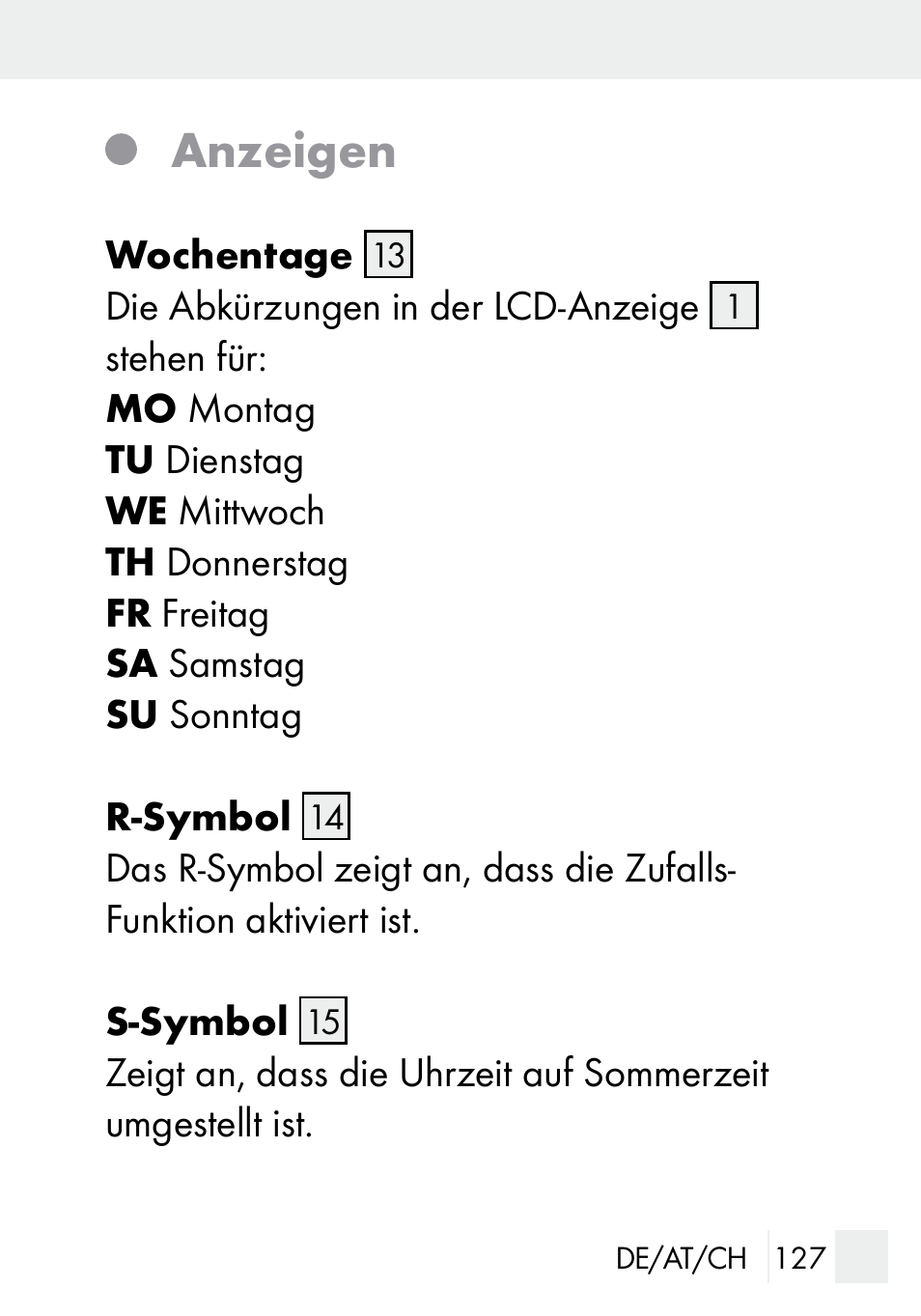 Anzeigen | Silvercrest DZ 20 User Manual | Page 127 / 149