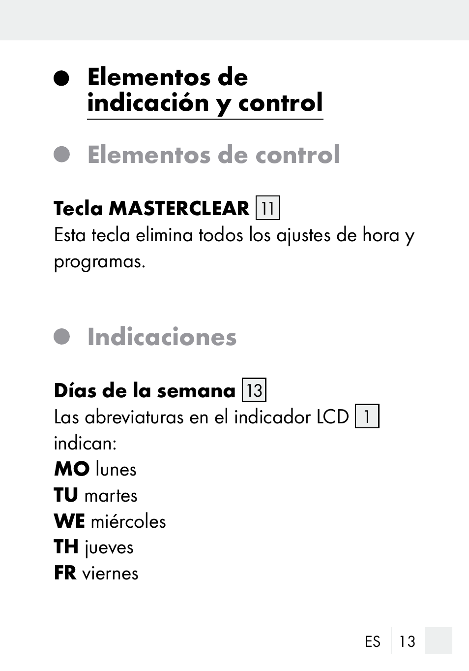 Indicaciones | Silvercrest DZ 20 User Manual | Page 13 / 149