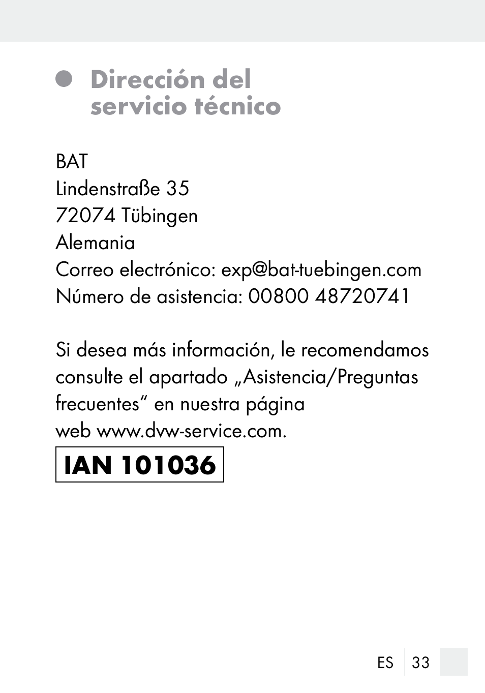 Dirección del servicio técnico | Silvercrest DZ 20 User Manual | Page 33 / 149