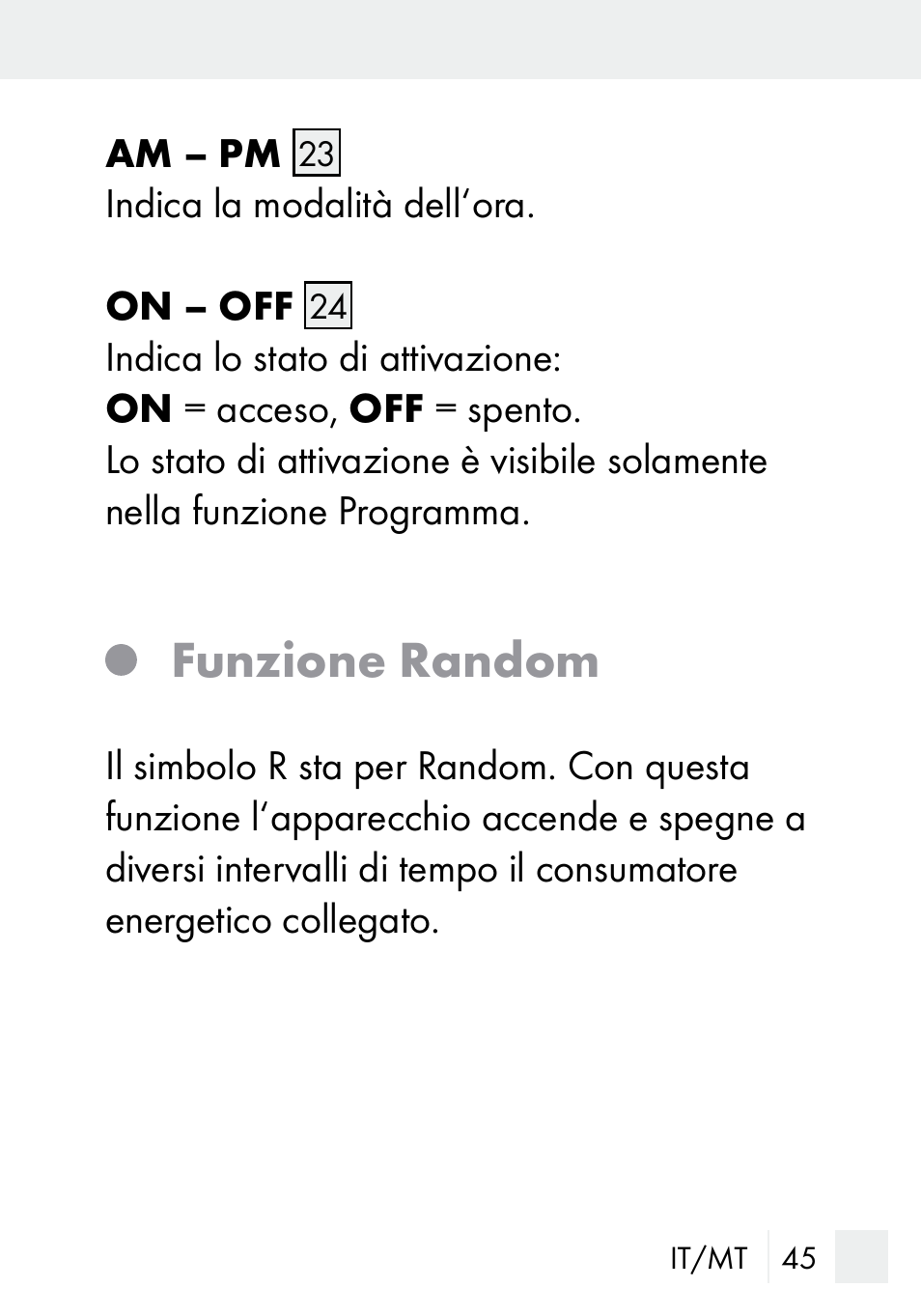 Funzione random | Silvercrest DZ 20 User Manual | Page 45 / 149
