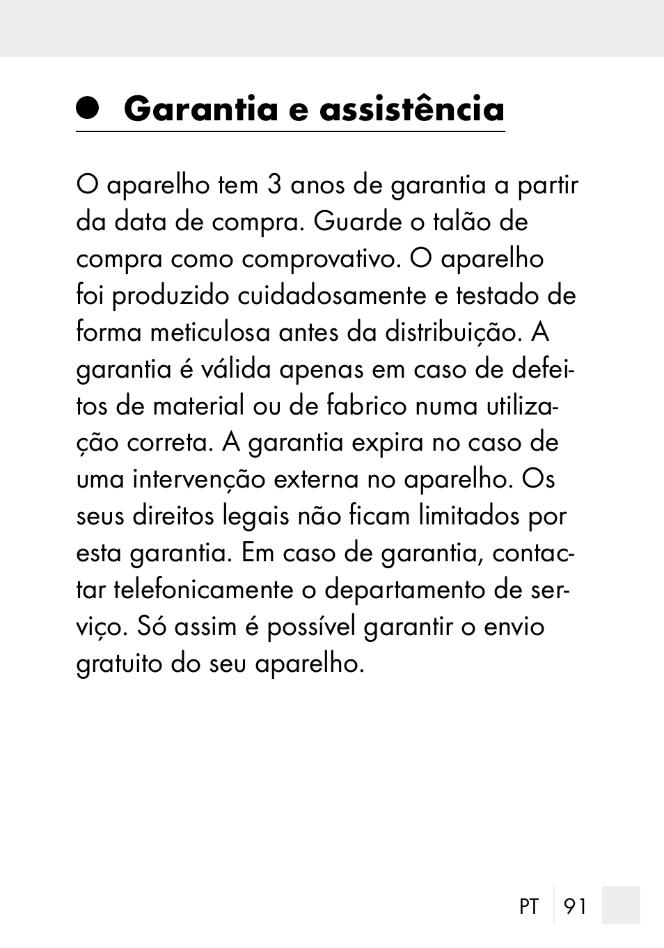 Garantia e assistência | Silvercrest DZ 20 User Manual | Page 91 / 149