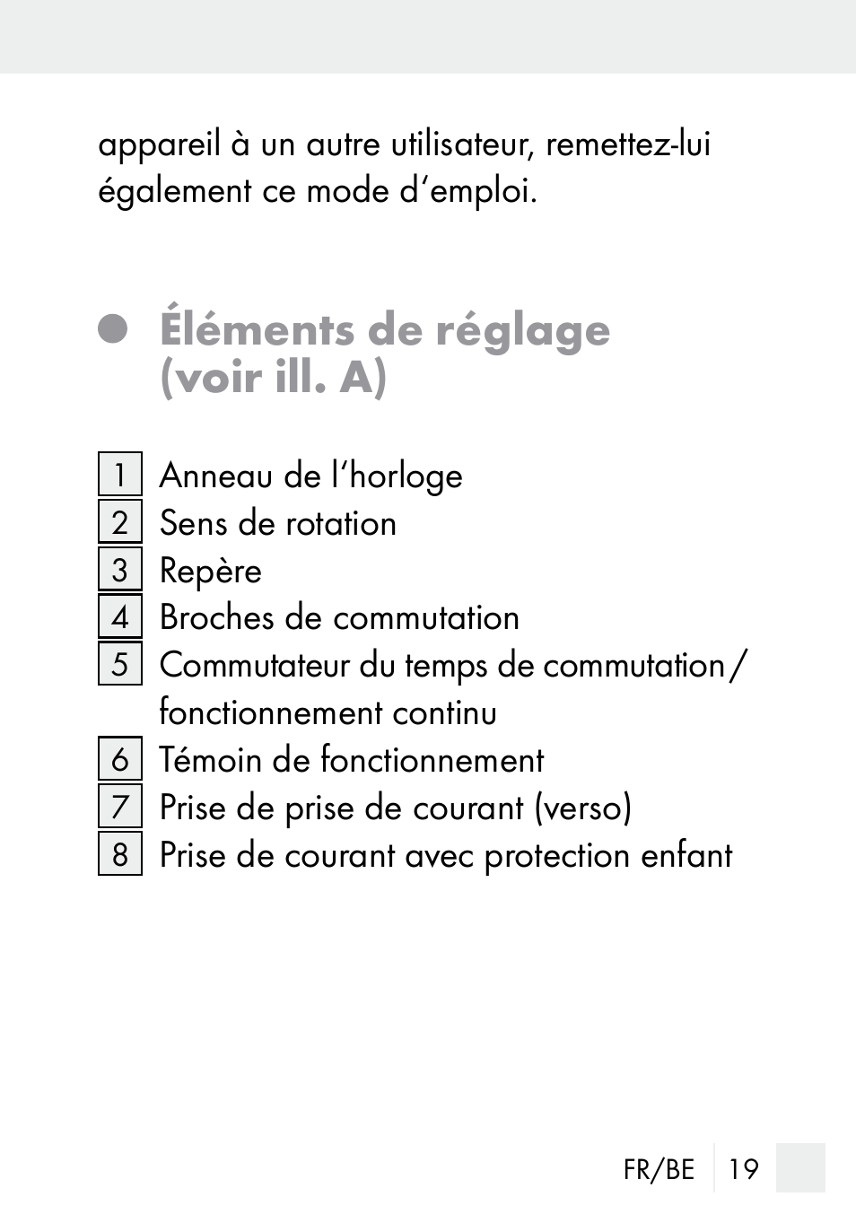 Éléments de réglage (voir ill. a) | Silvercrest MZ 20-1 User Manual | Page 19 / 61