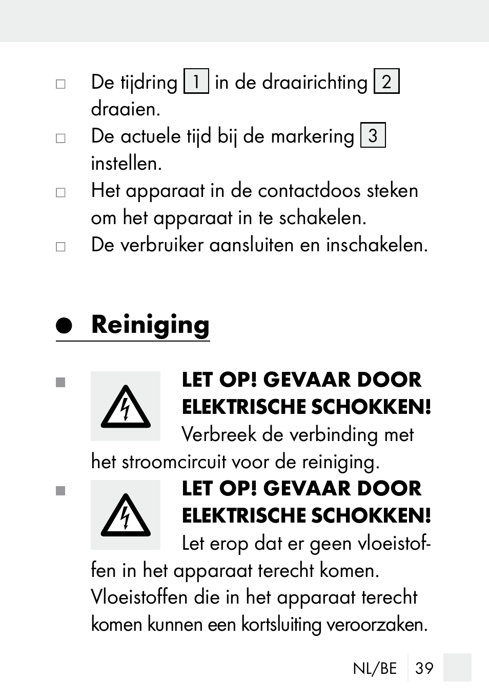 Reiniging | Silvercrest MZ 20-1 User Manual | Page 39 / 61