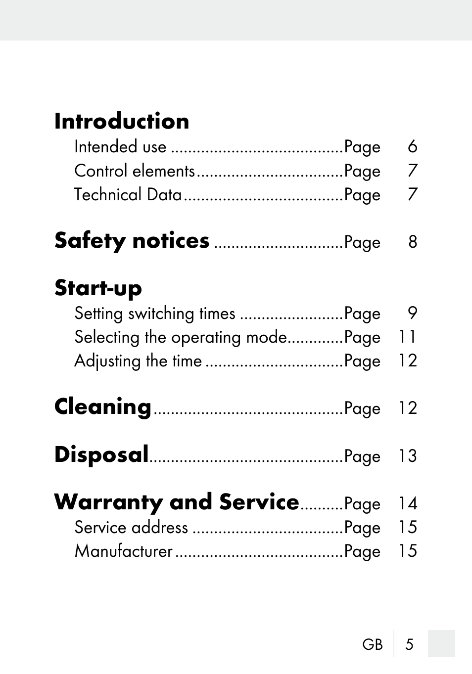 Introduction, Safety notices, Start-up | Cleaning, Disposal, Warranty and service | Silvercrest MZ 20-1 User Manual | Page 5 / 61