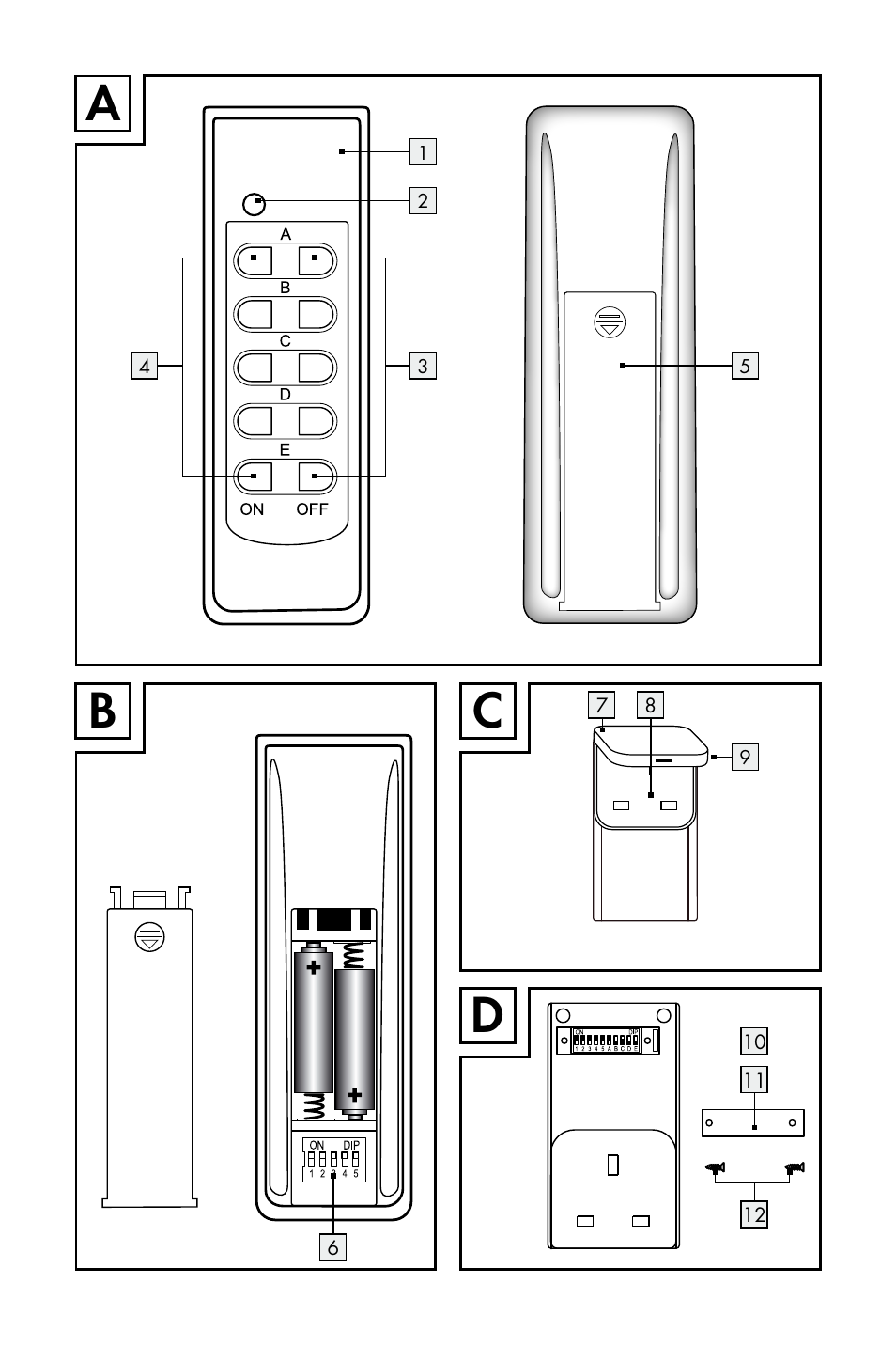 Bc d | Silvercrest WIRELESS SOCKET SET User Manual | Page 3 / 15