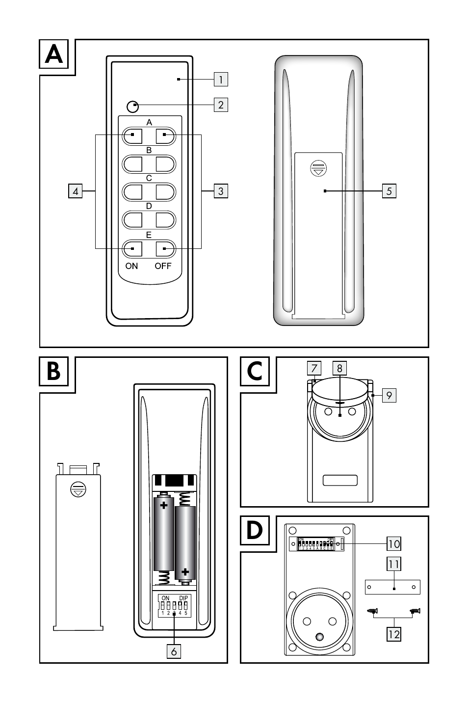 Bc d | Silvercrest WIRELESS SOCKET SET User Manual | Page 3 / 45