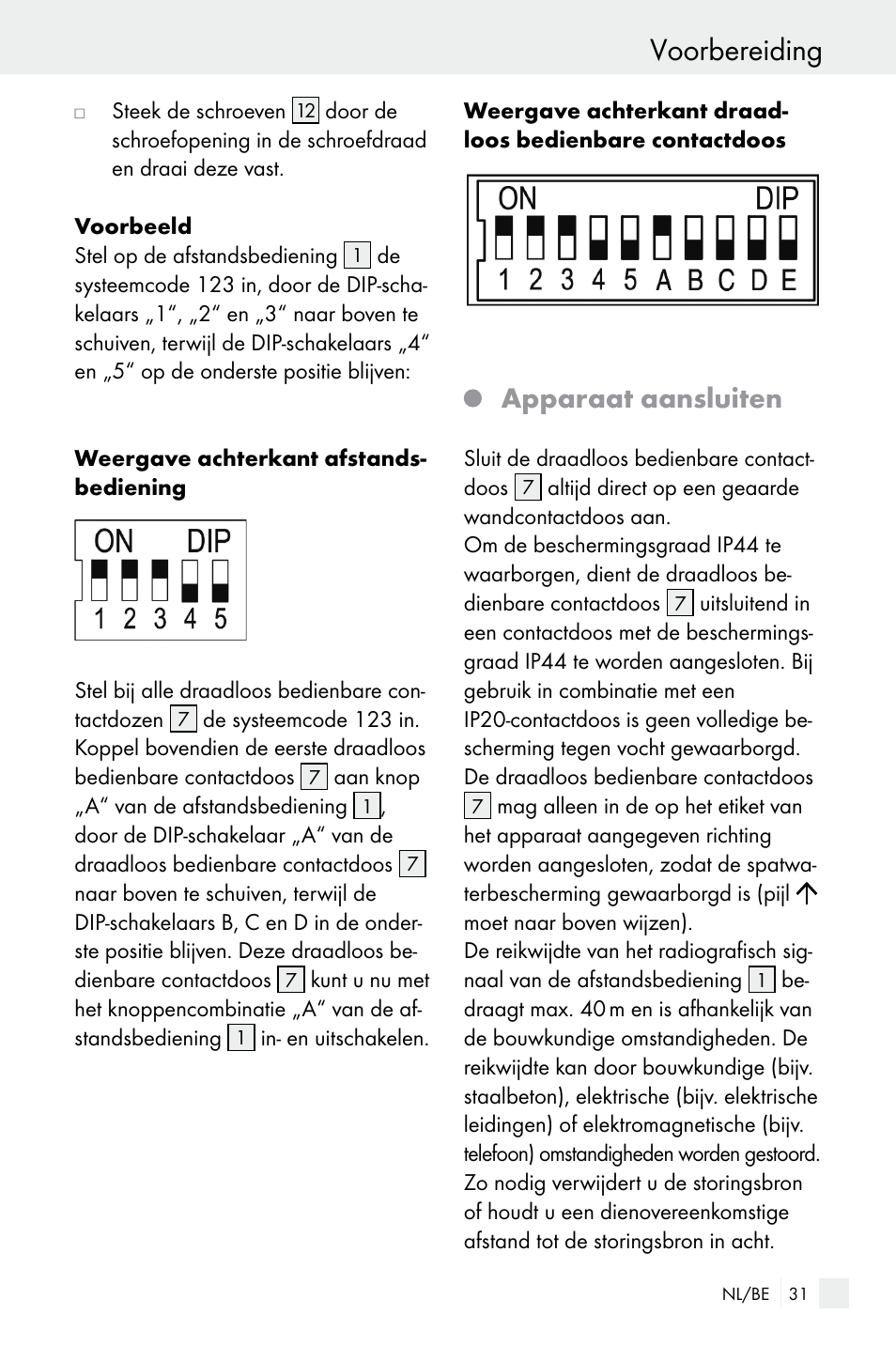 Voorbereiding, Apparaat aansluiten | Silvercrest WIRELESS SOCKET SET User Manual | Page 31 / 45