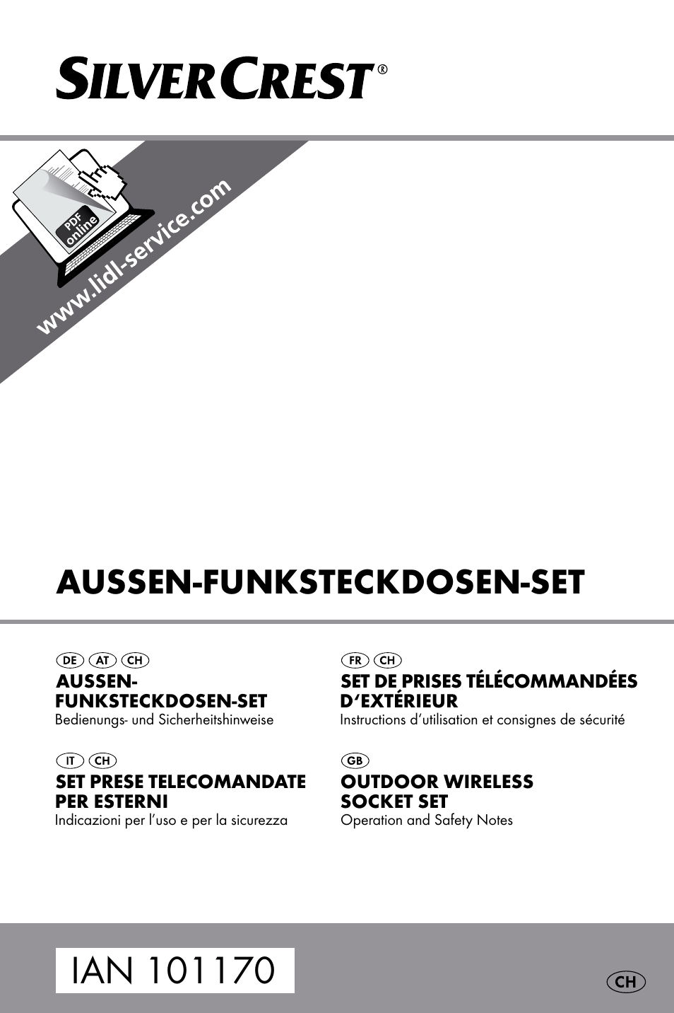 Silvercrest WIRELESS SOCKET SET User Manual | 45 pages