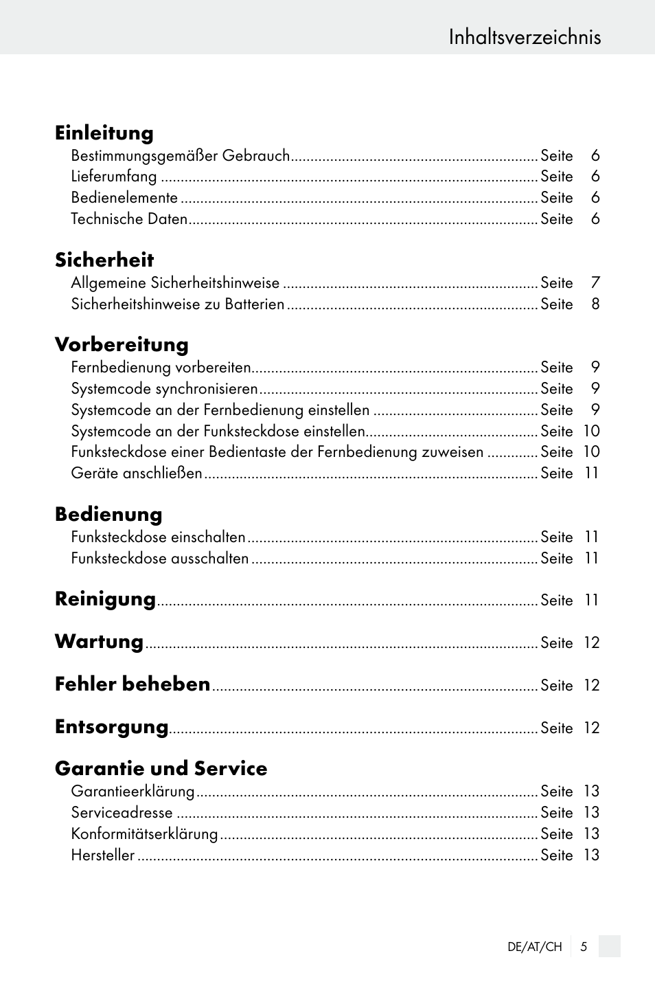 Silvercrest WIRELESS SOCKET SET User Manual | Page 5 / 45