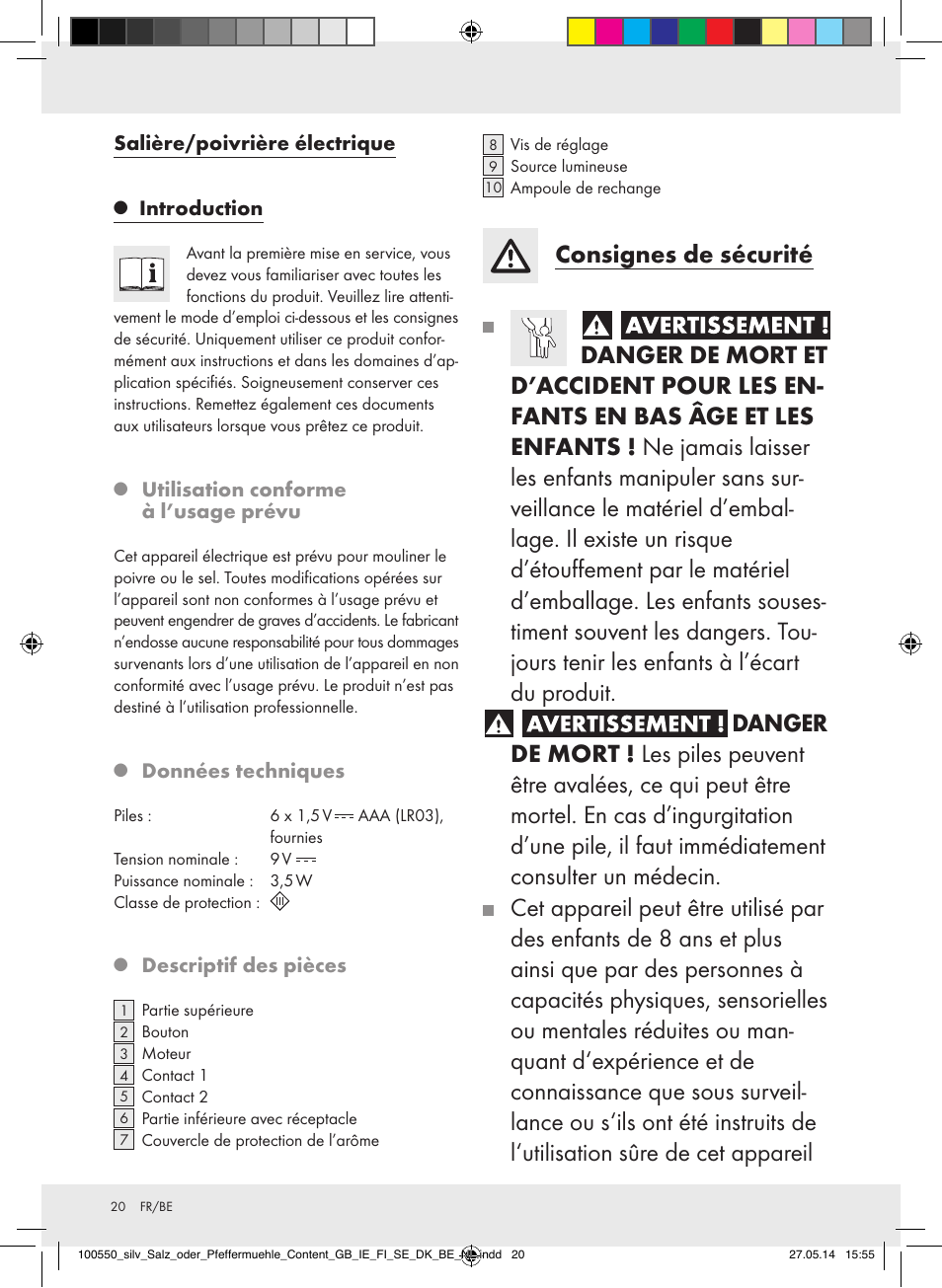 Silvercrest Z31498/Z31498A/Z31498B/Z31498C User Manual | Page 20 / 35