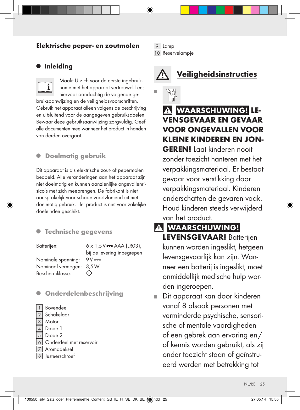 Silvercrest Z31498/Z31498A/Z31498B/Z31498C User Manual | Page 25 / 35