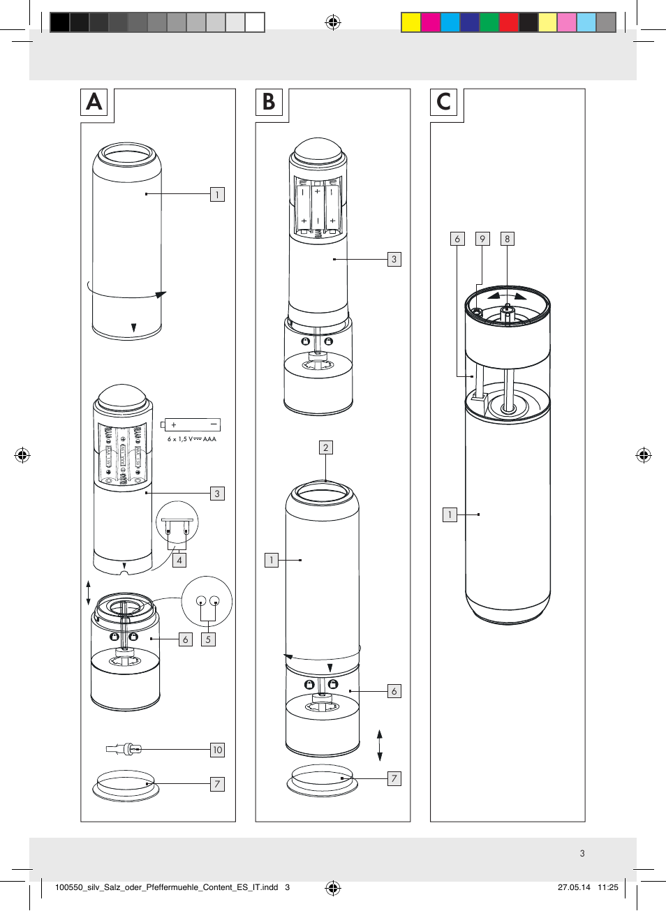 Silvercrest Z31498/Z31498A/Z31498B/Z31498C User Manual | Page 3 / 28