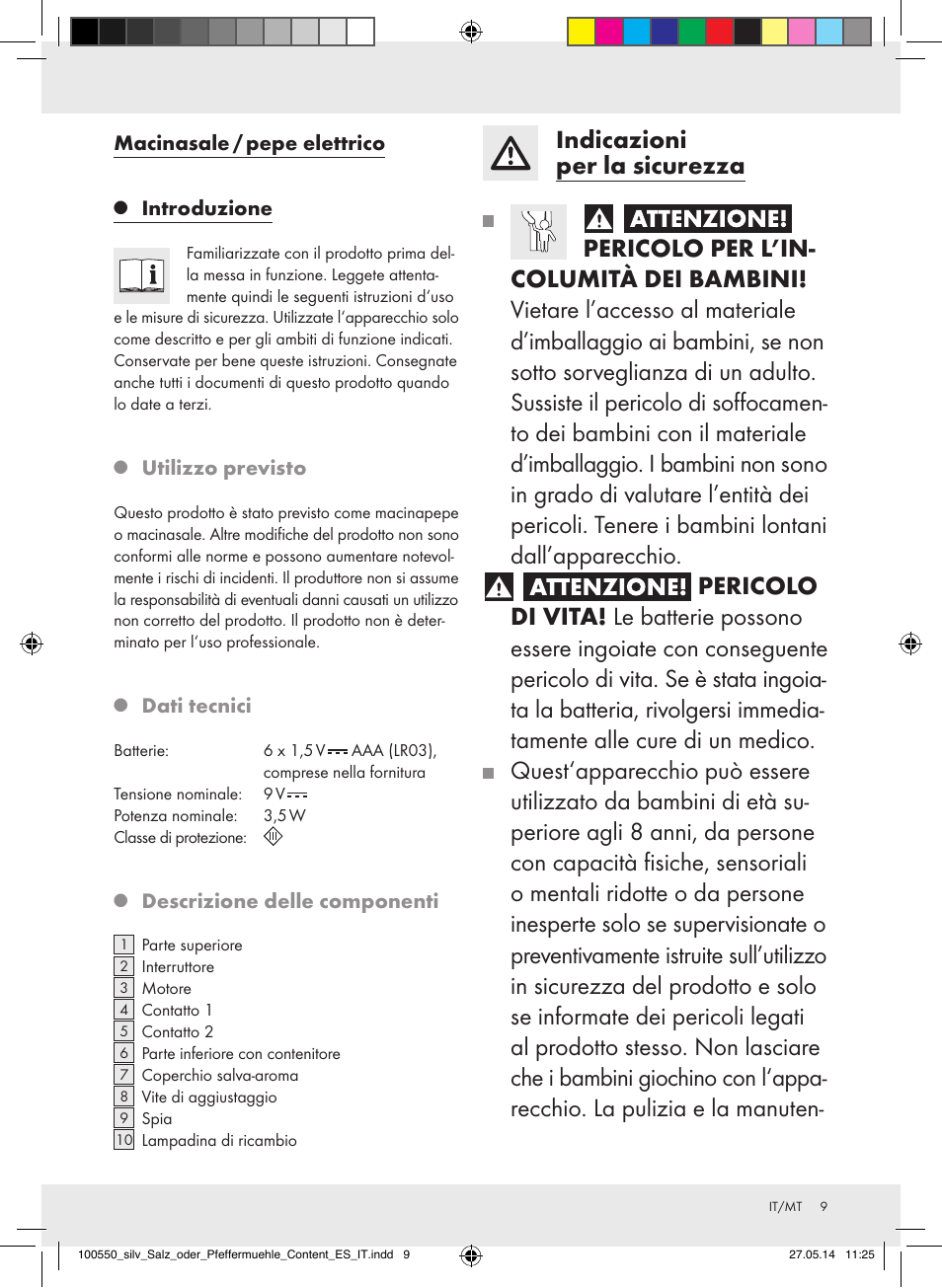 Silvercrest Z31498/Z31498A/Z31498B/Z31498C User Manual | Page 9 / 28