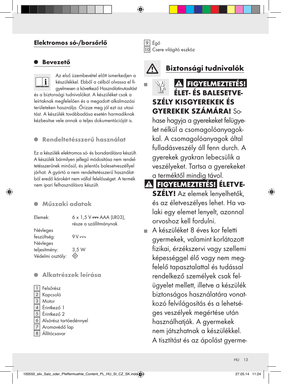 Silvercrest Z31498/Z31498A/Z31498B/Z31498C User Manual | Page 13 / 35