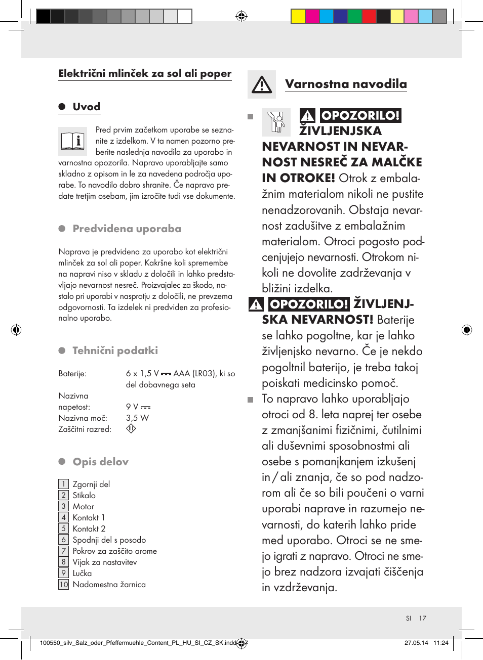 Silvercrest Z31498/Z31498A/Z31498B/Z31498C User Manual | Page 17 / 35