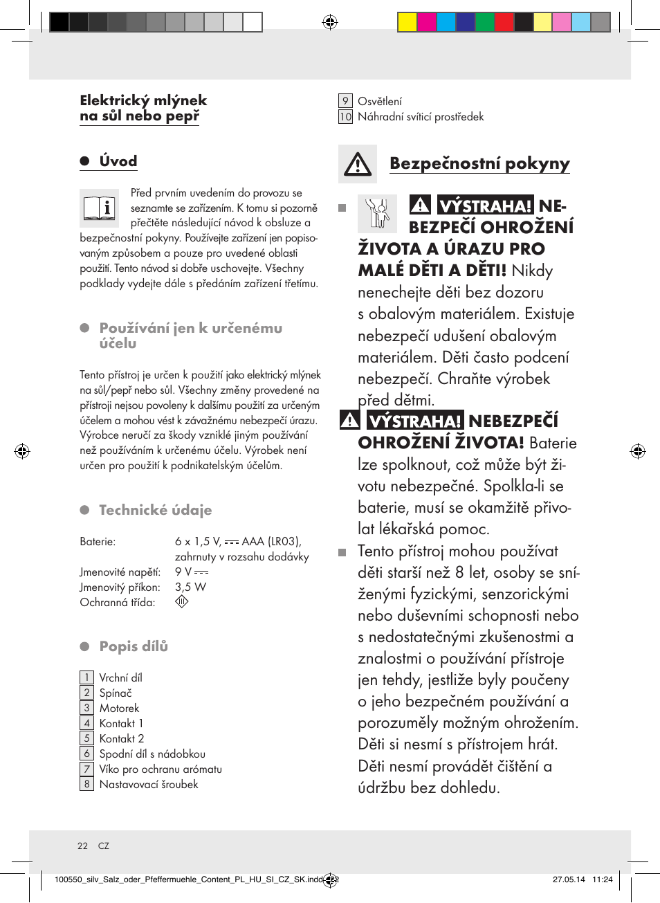 Silvercrest Z31498/Z31498A/Z31498B/Z31498C User Manual | Page 22 / 35