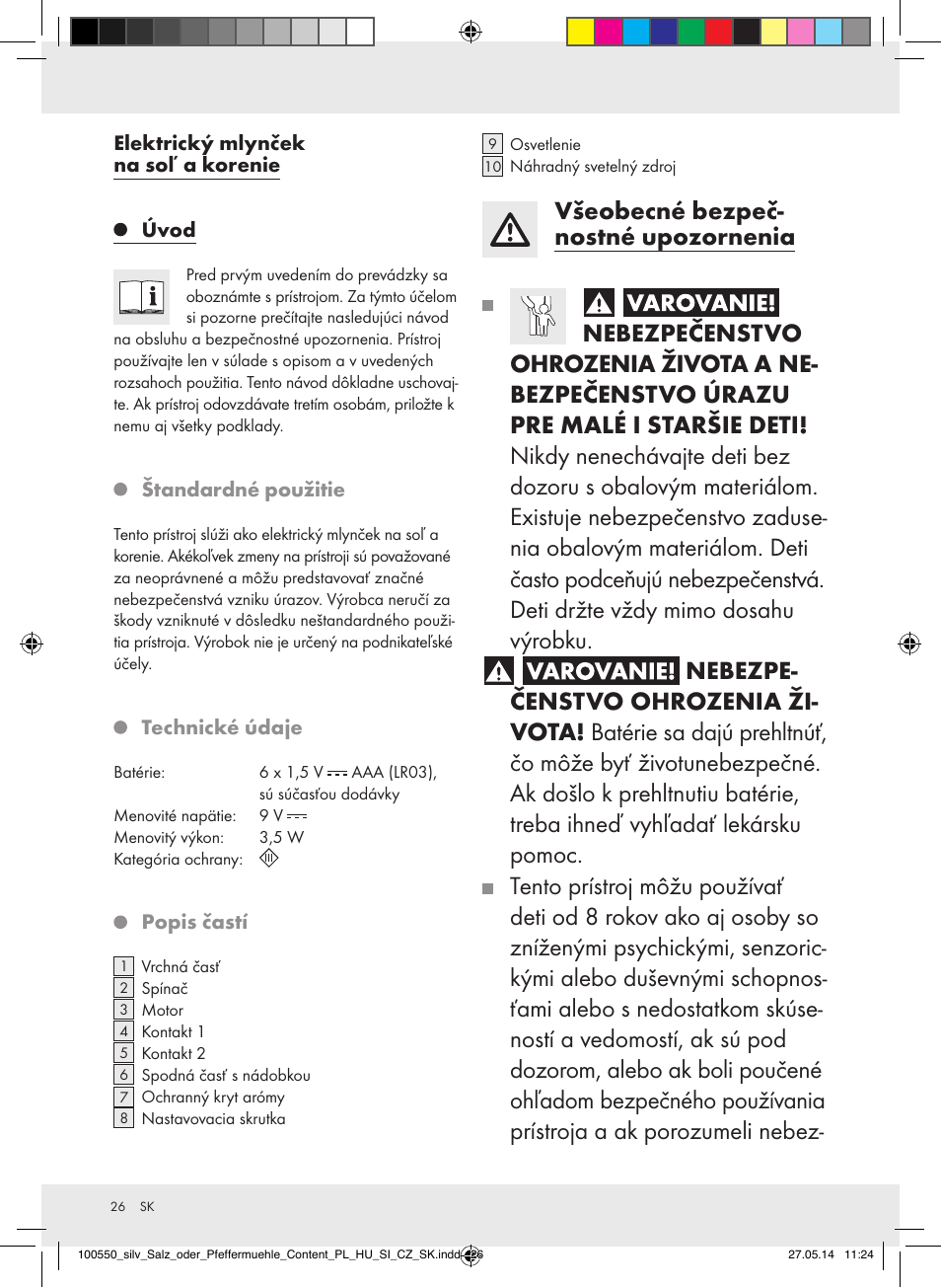 Silvercrest Z31498/Z31498A/Z31498B/Z31498C User Manual | Page 26 / 35