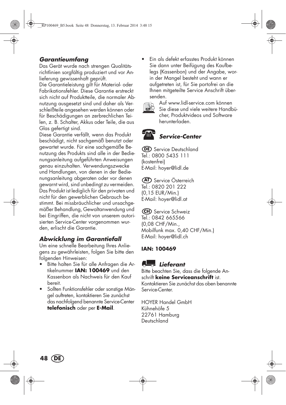 Silvercrest SWKS 2200 A1 User Manual | Page 50 / 54