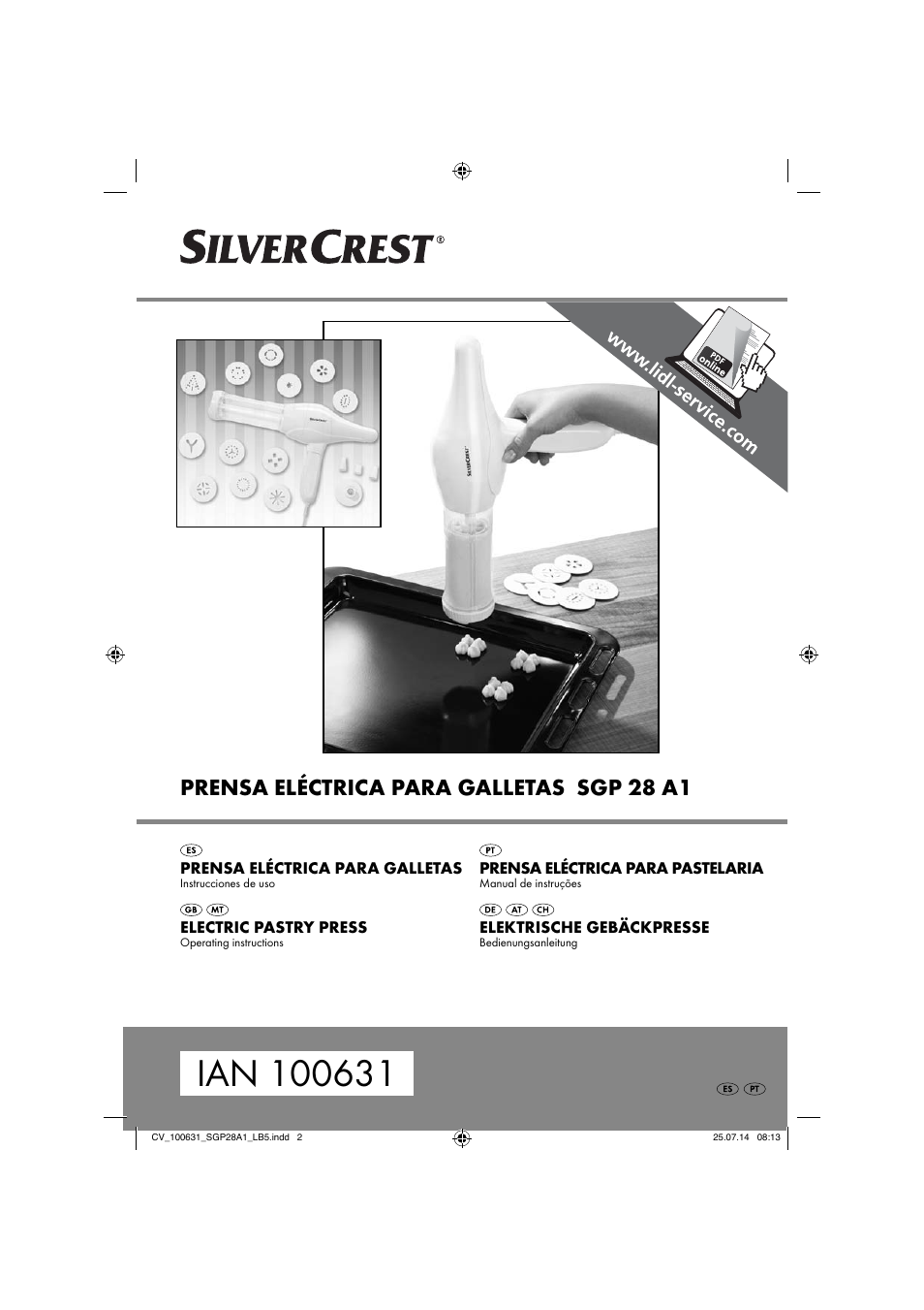 Silvercrest SGP 28 A1 User Manual | 76 pages