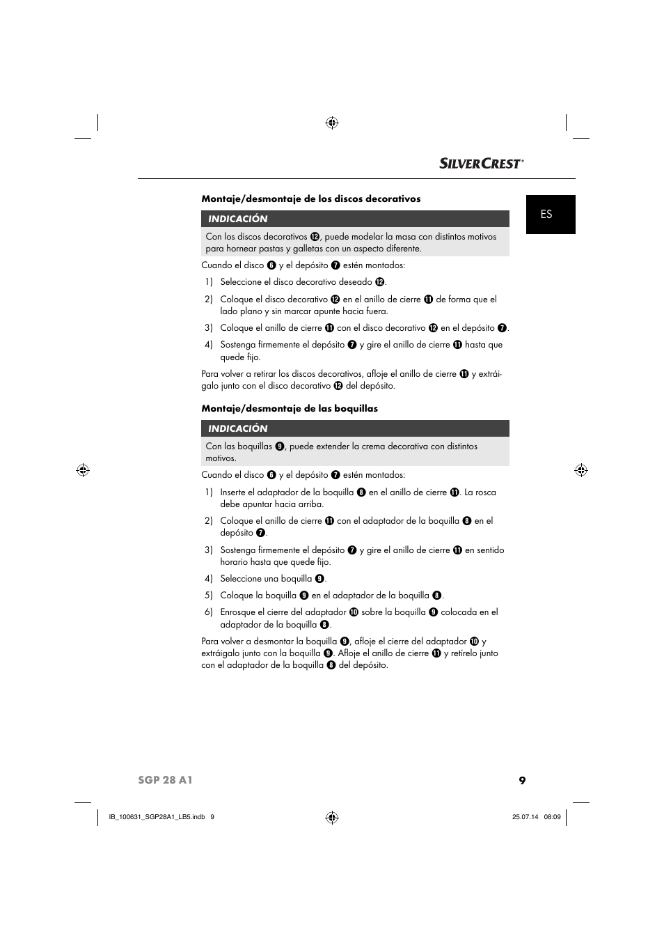 Silvercrest SGP 28 A1 User Manual | Page 12 / 76