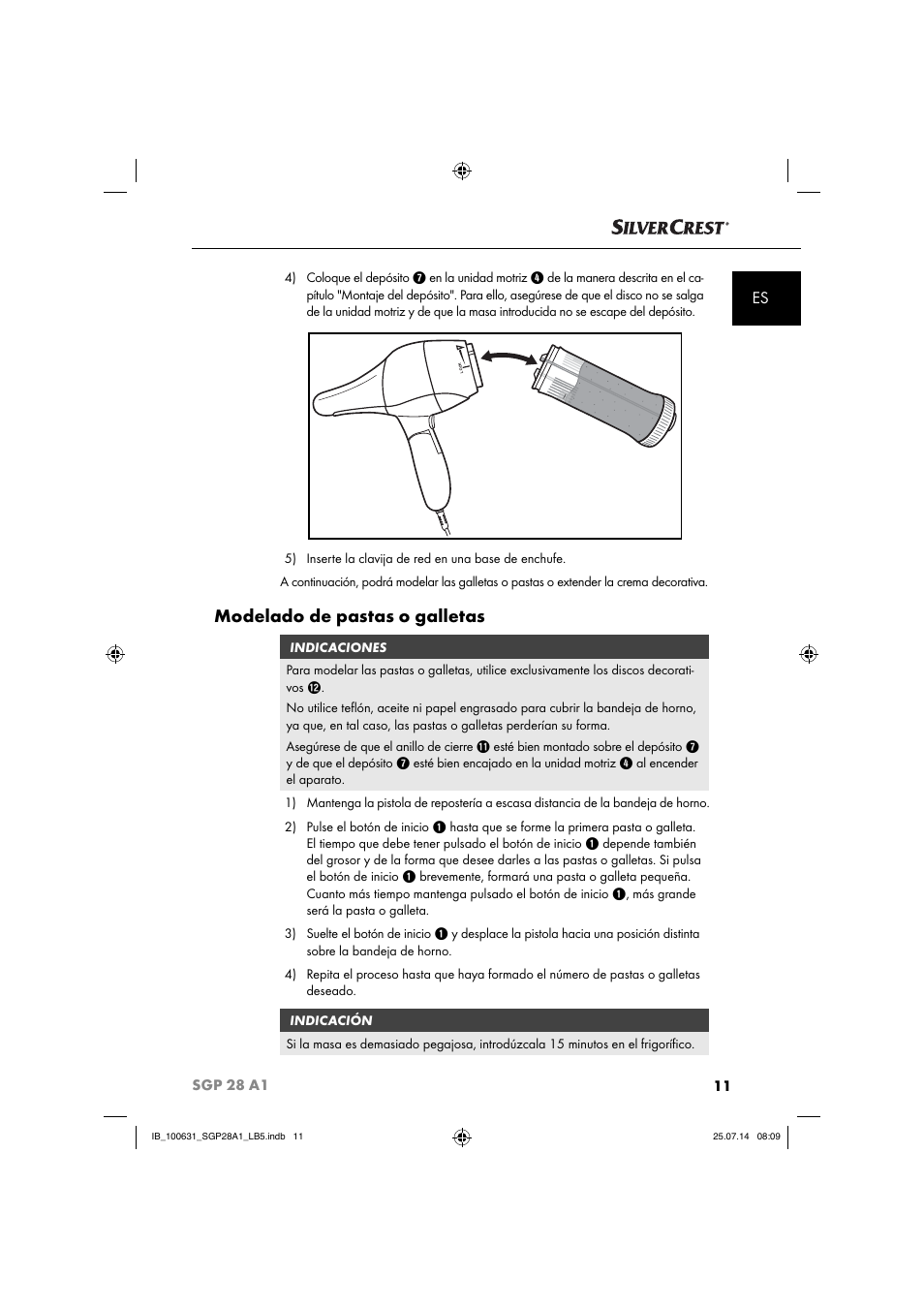 Modelado de pastas o galletas | Silvercrest SGP 28 A1 User Manual | Page 14 / 76