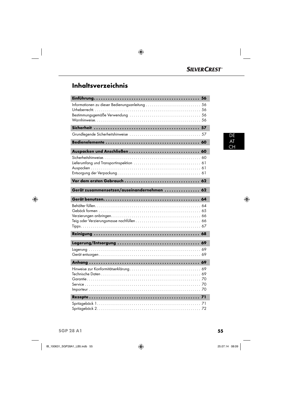 Silvercrest SGP 28 A1 User Manual | Page 58 / 76
