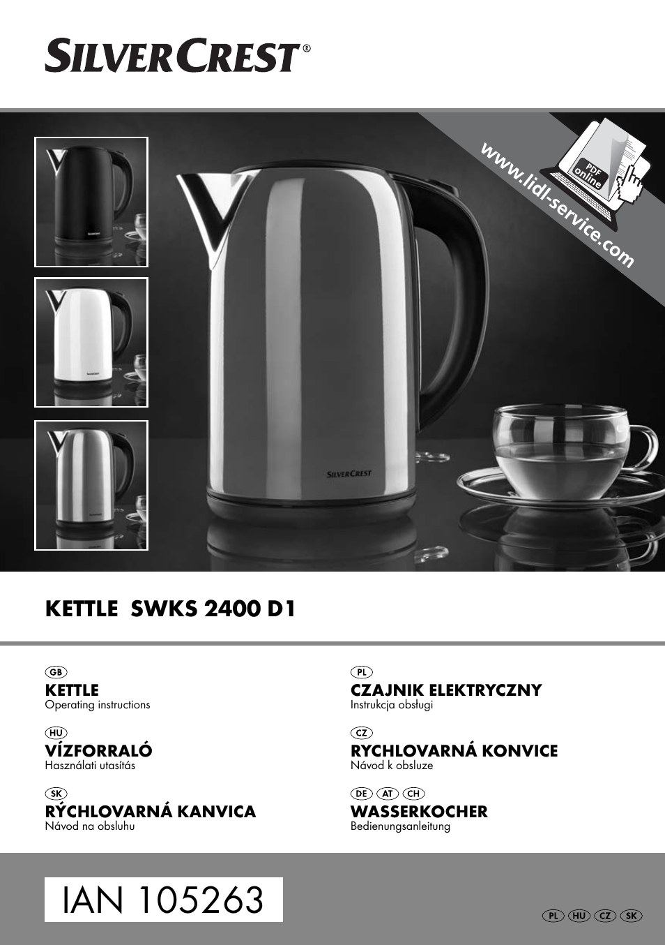 Silvercrest SWKS 2400 D1 User Manual | 76 pages