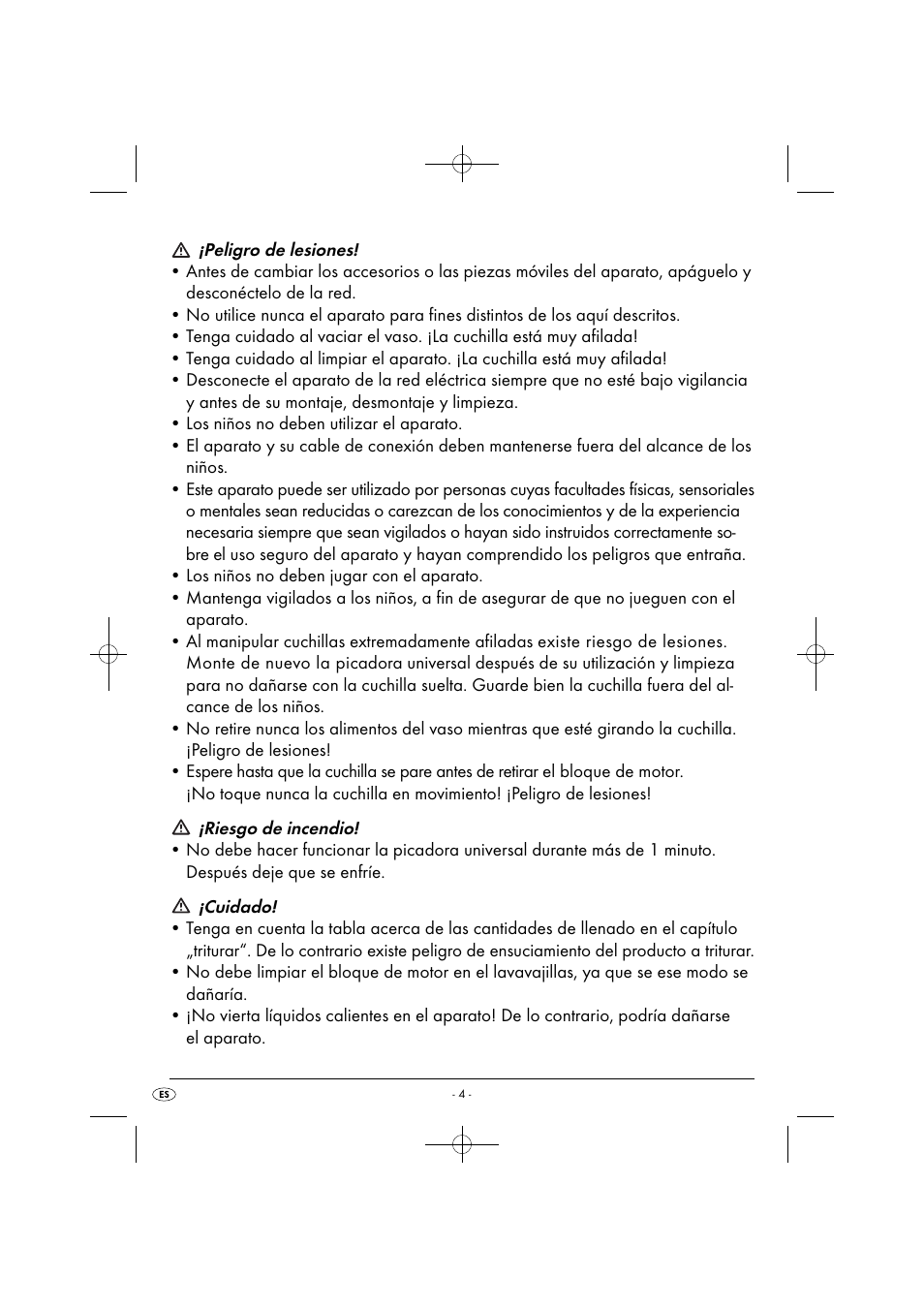 Silvercrest SMZ 260 G1 User Manual | Page 7 / 44