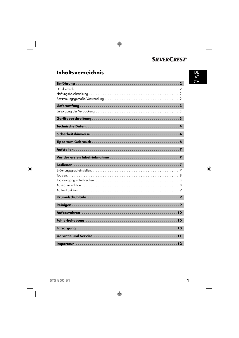 Silvercrest STS 850 C1 User Manual | Page 4 / 51