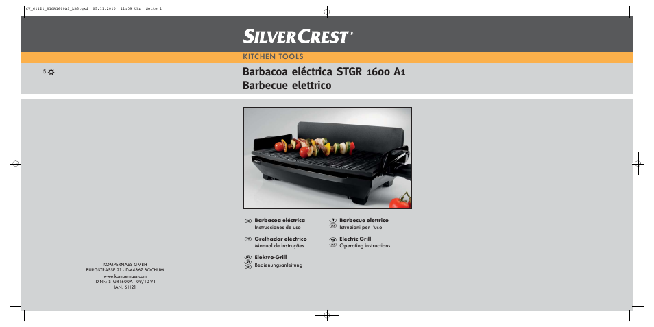 Silvercrest STGR 1600 A1 User Manual | 32 pages