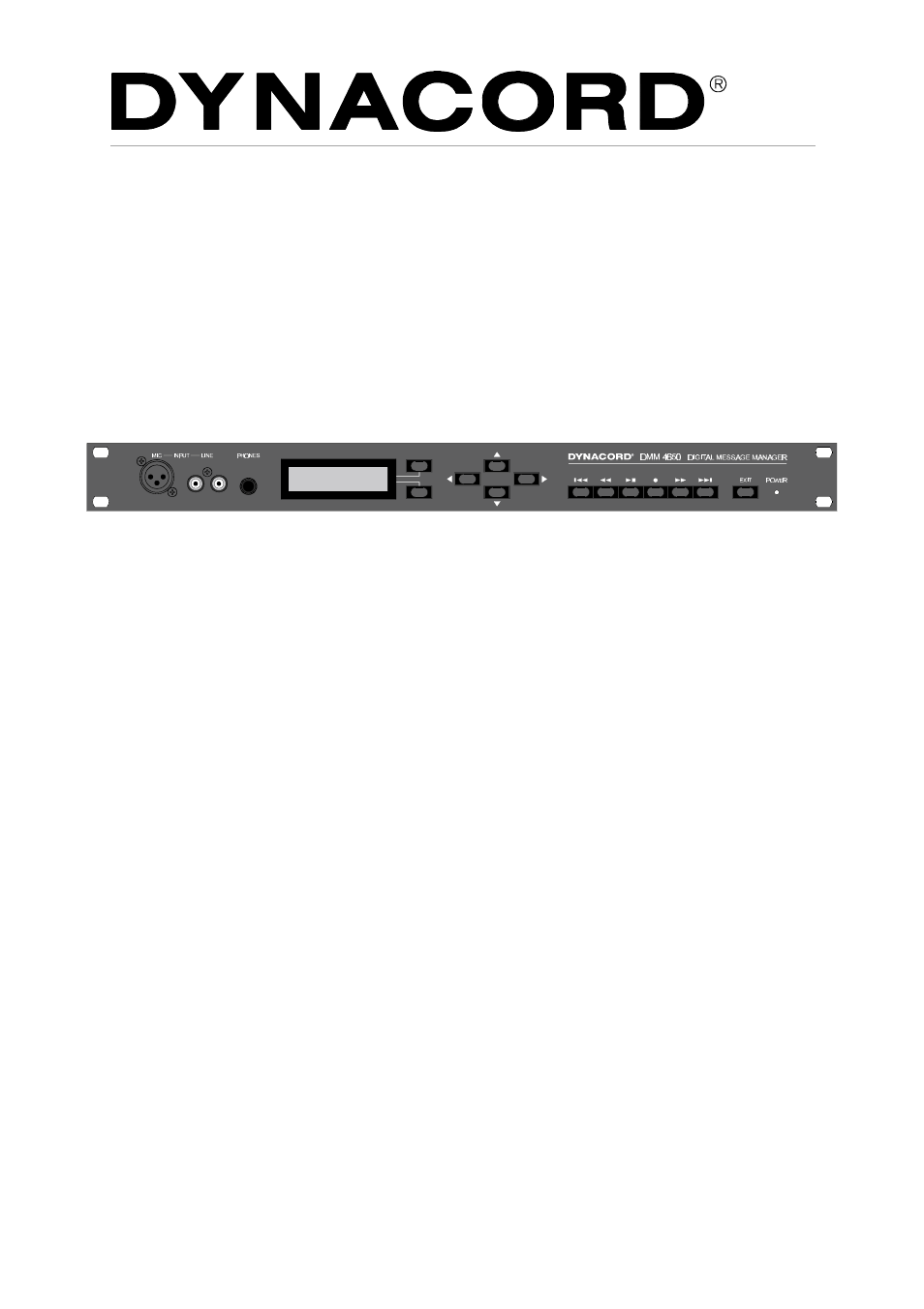 Dynacord DMM 4650 User Manual | 52 pages