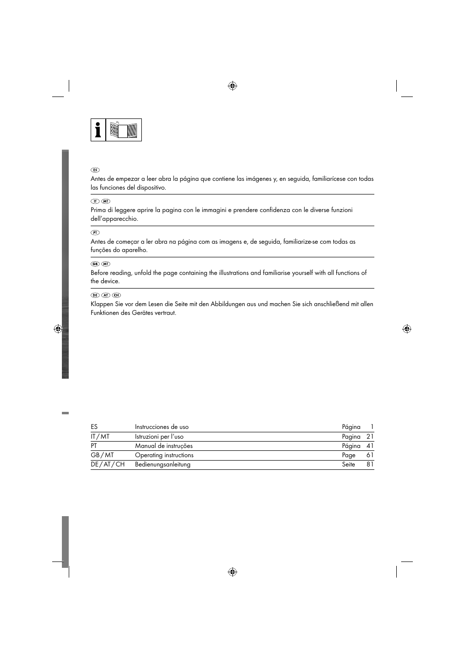 Silvercrest SEF 2300 A1 User Manual | Page 2 / 104