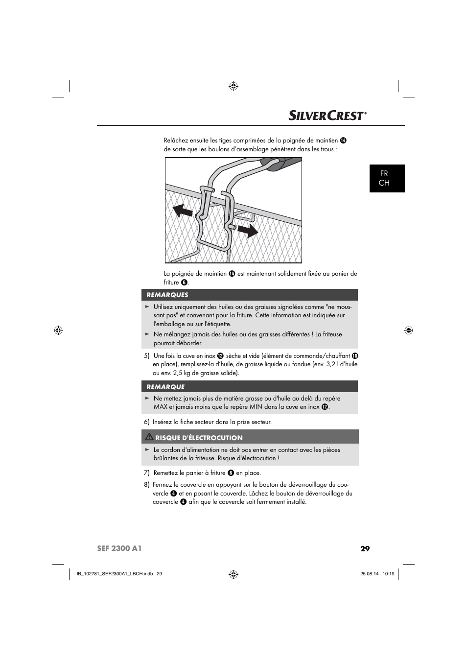 Fr ch | Silvercrest SEF 2300 A1 User Manual | Page 32 / 84