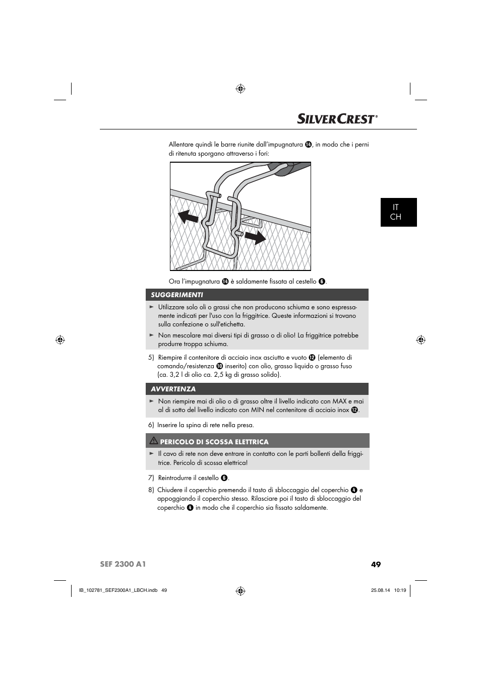 It ch | Silvercrest SEF 2300 A1 User Manual | Page 52 / 84