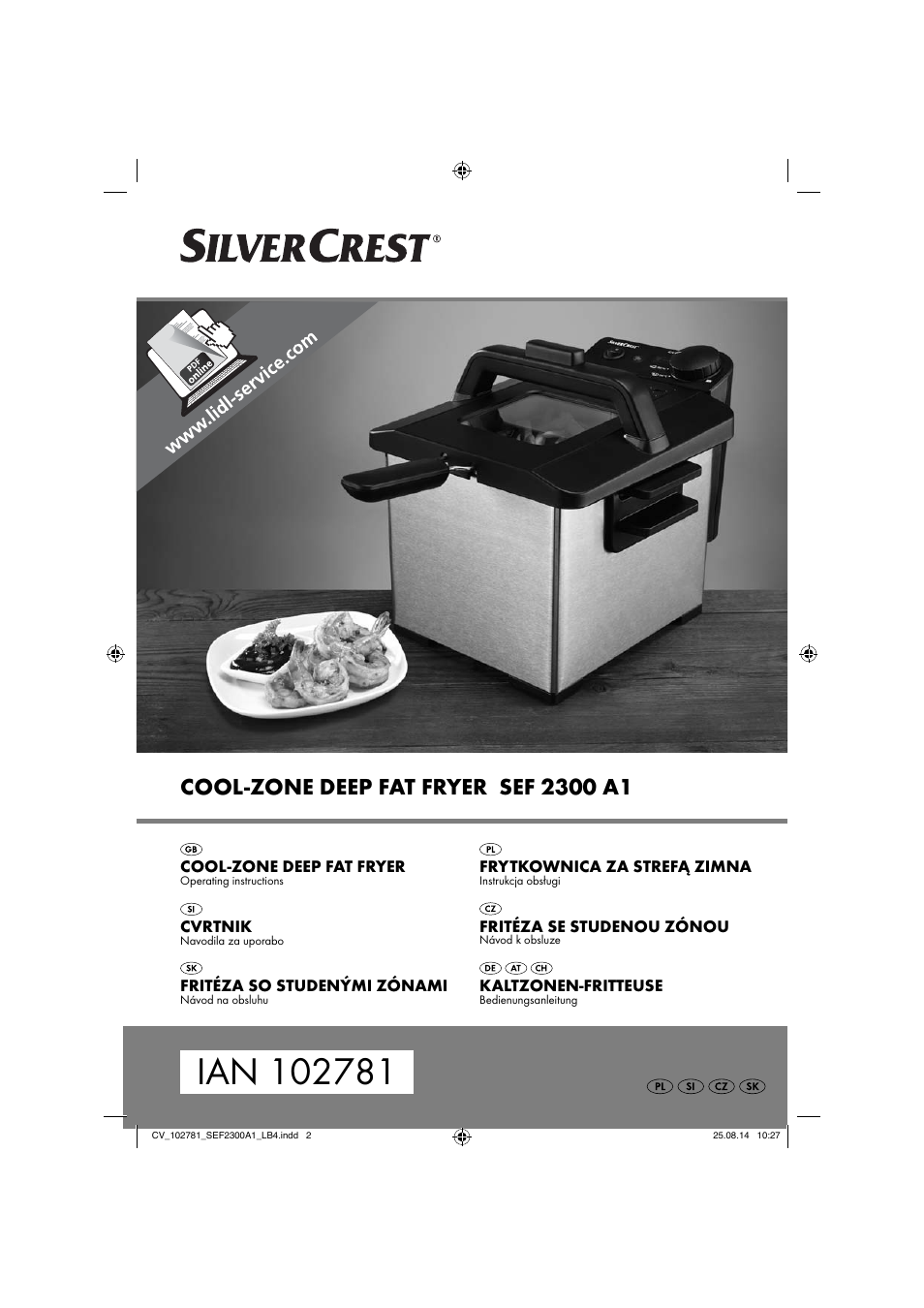 Silvercrest SEF 2300 A1 User Manual | 124 pages