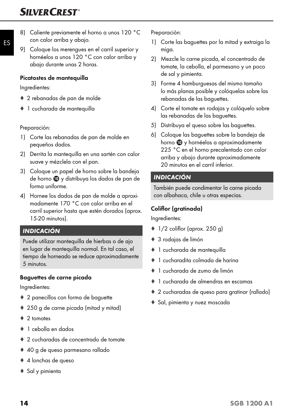 Silvercrest SGB 1200 A1 User Manual | Page 17 / 83