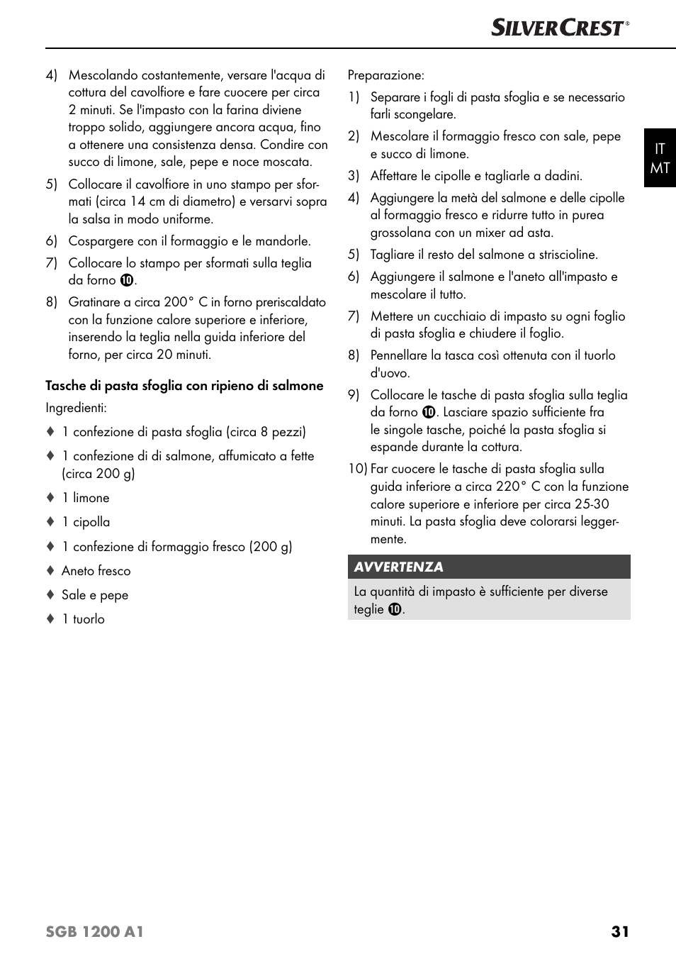 Silvercrest SGB 1200 A1 User Manual | Page 34 / 83