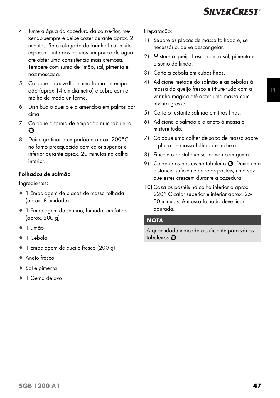 Silvercrest SGB 1200 A1 User Manual | Page 50 / 83