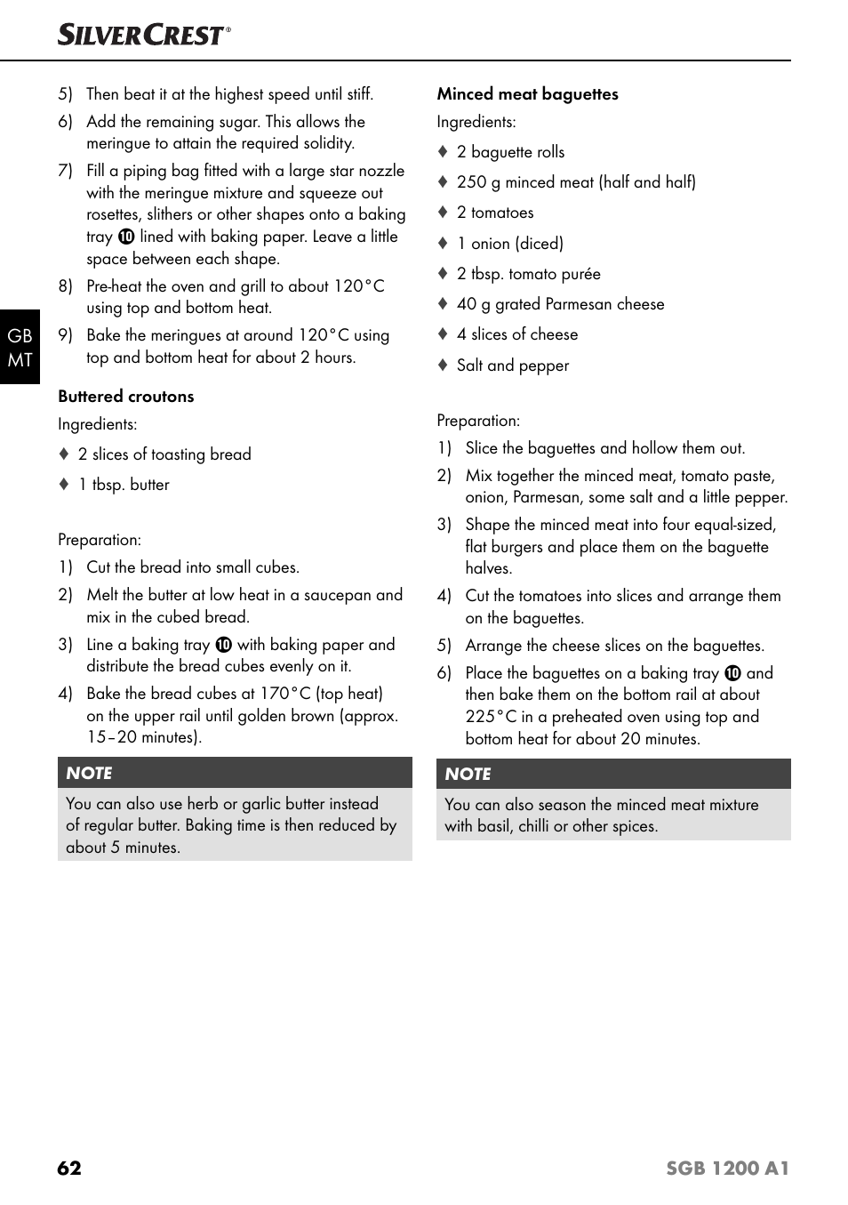 Silvercrest SGB 1200 A1 User Manual | Page 65 / 83