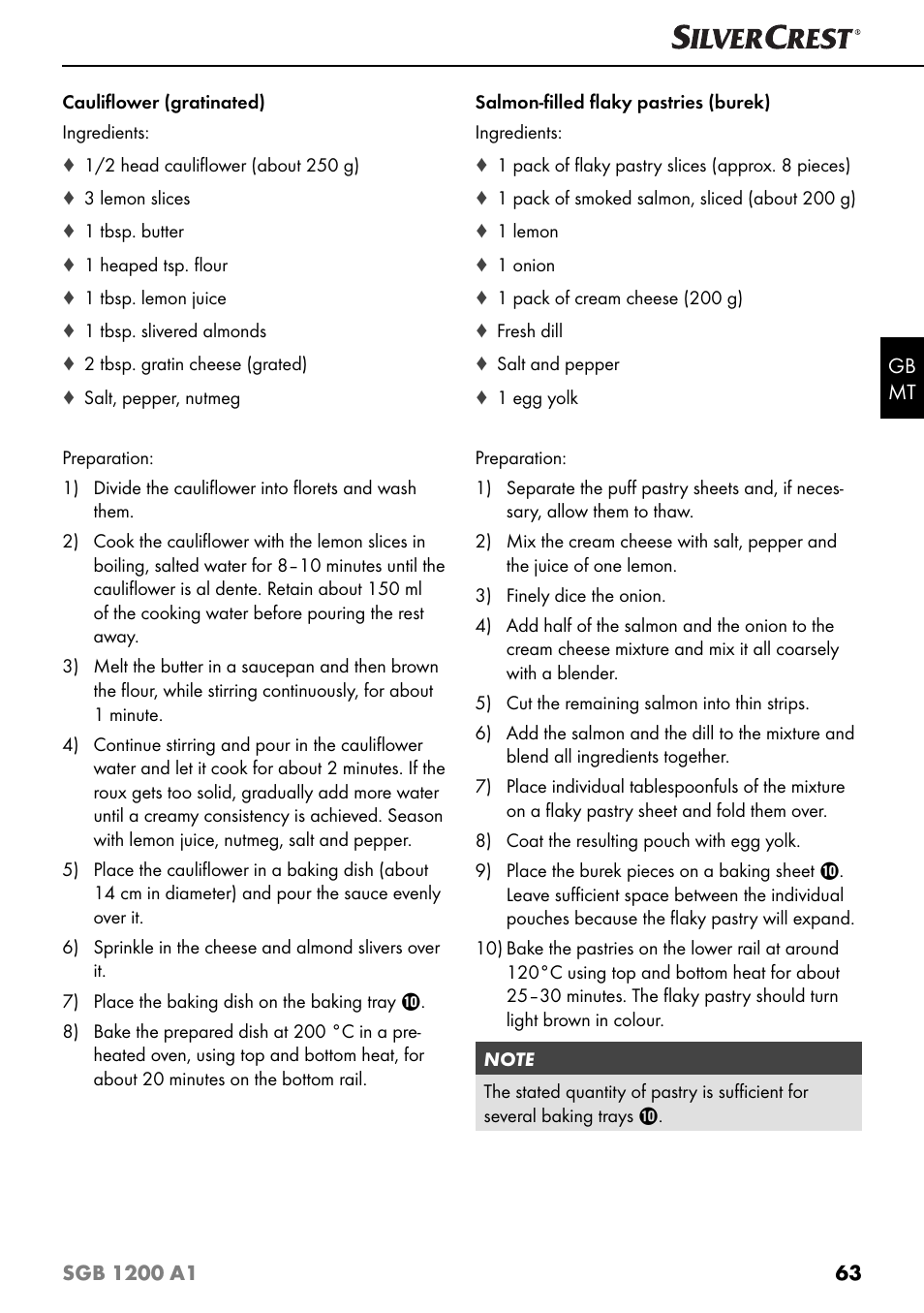Silvercrest SGB 1200 A1 User Manual | Page 66 / 83