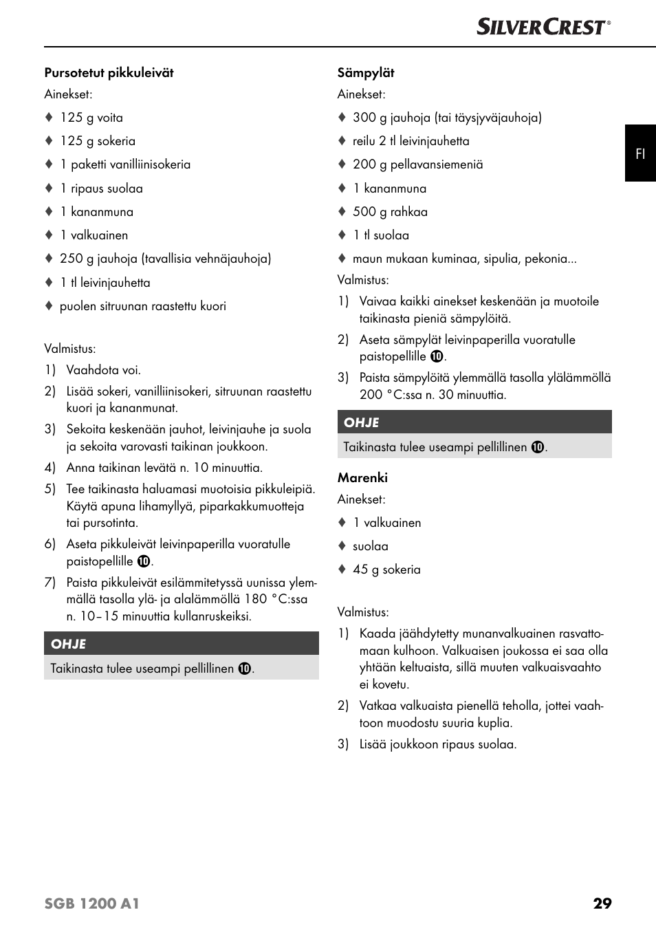 Silvercrest SGB 1200 A1 User Manual | Page 32 / 99