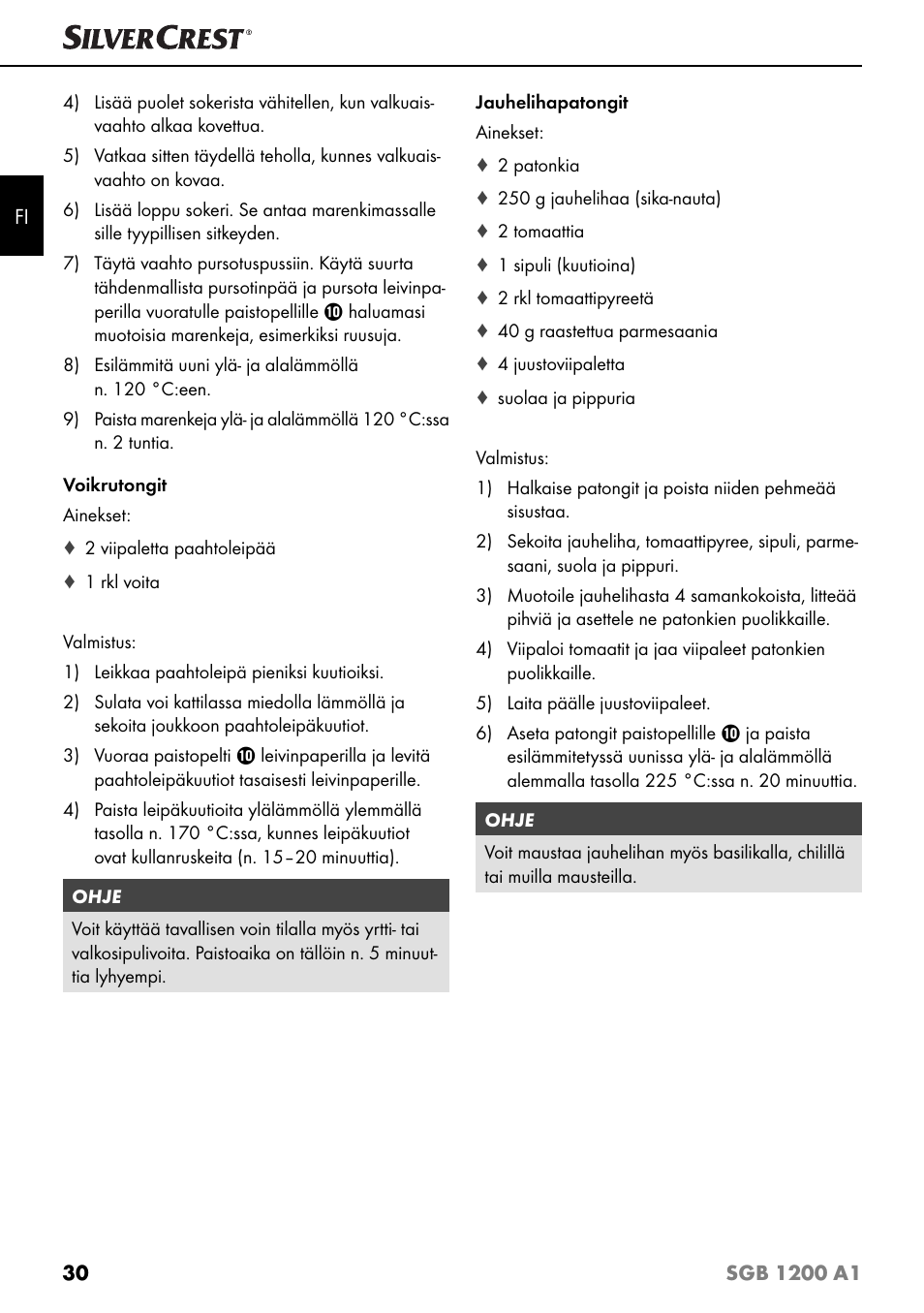 Silvercrest SGB 1200 A1 User Manual | Page 33 / 99