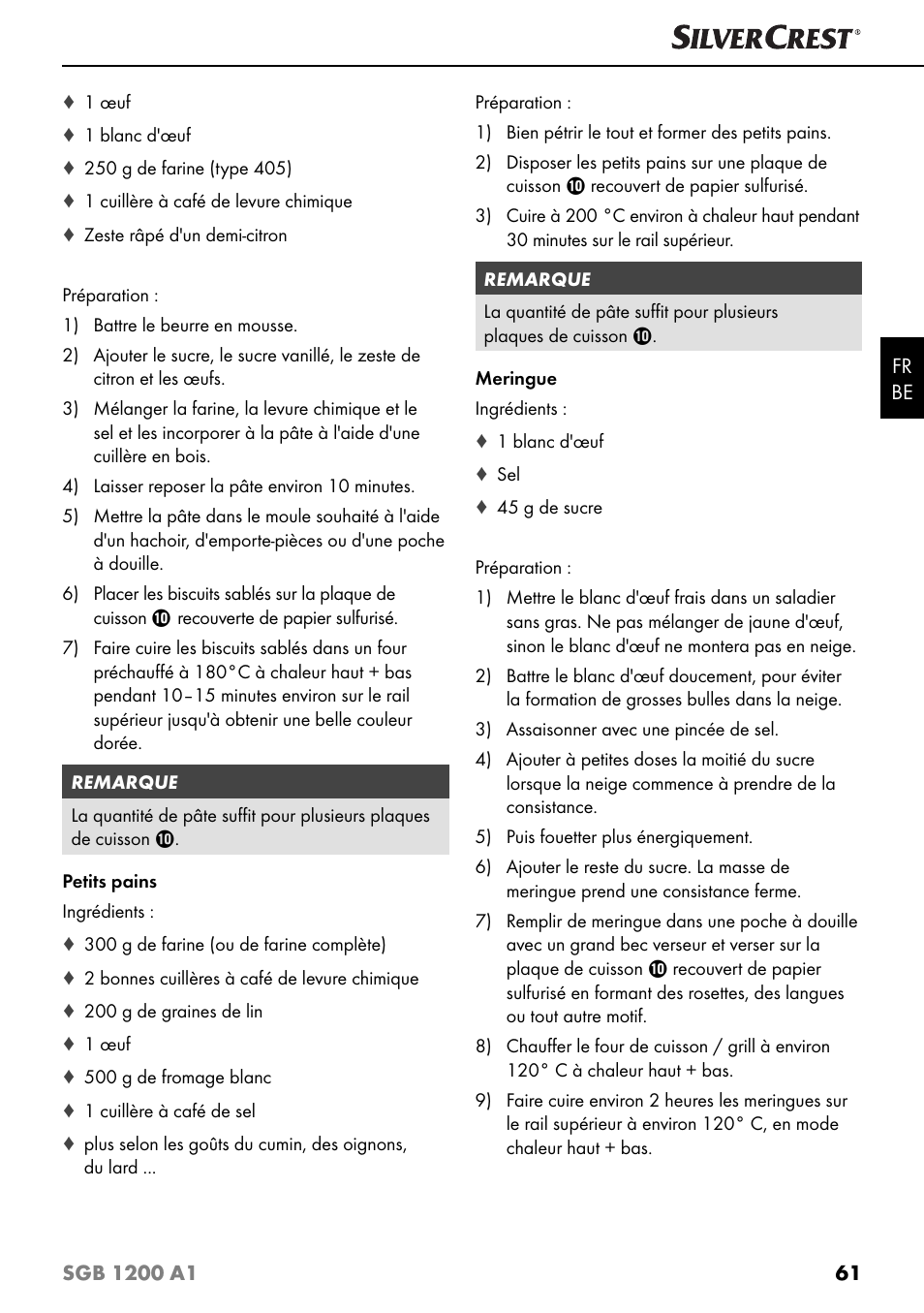 Silvercrest SGB 1200 A1 User Manual | Page 64 / 99