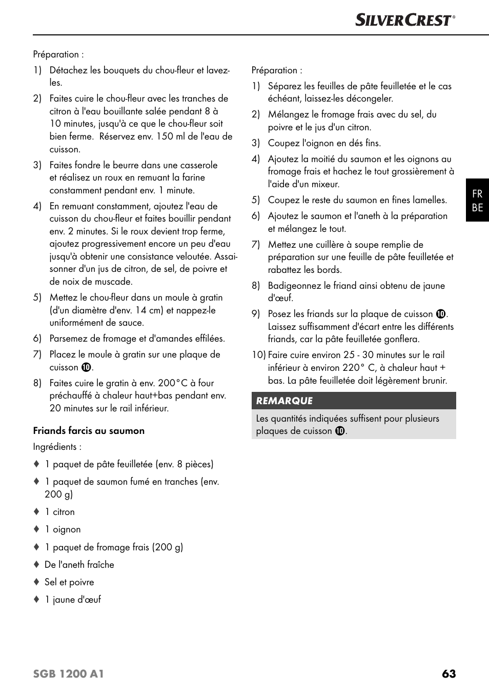 Silvercrest SGB 1200 A1 User Manual | Page 66 / 99