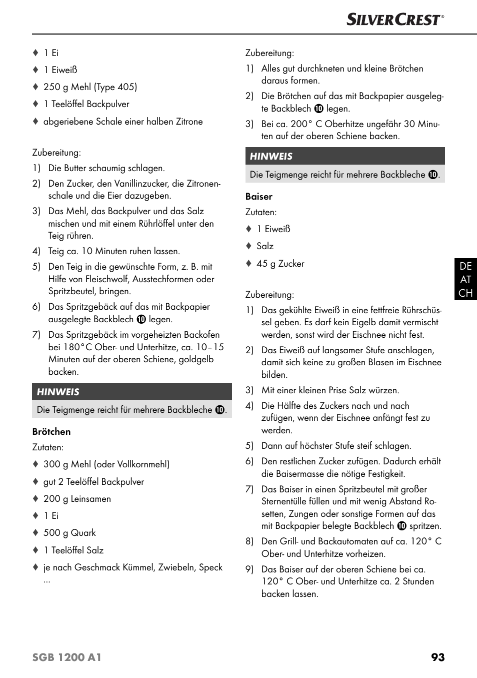 Silvercrest SGB 1200 A1 User Manual | Page 96 / 99