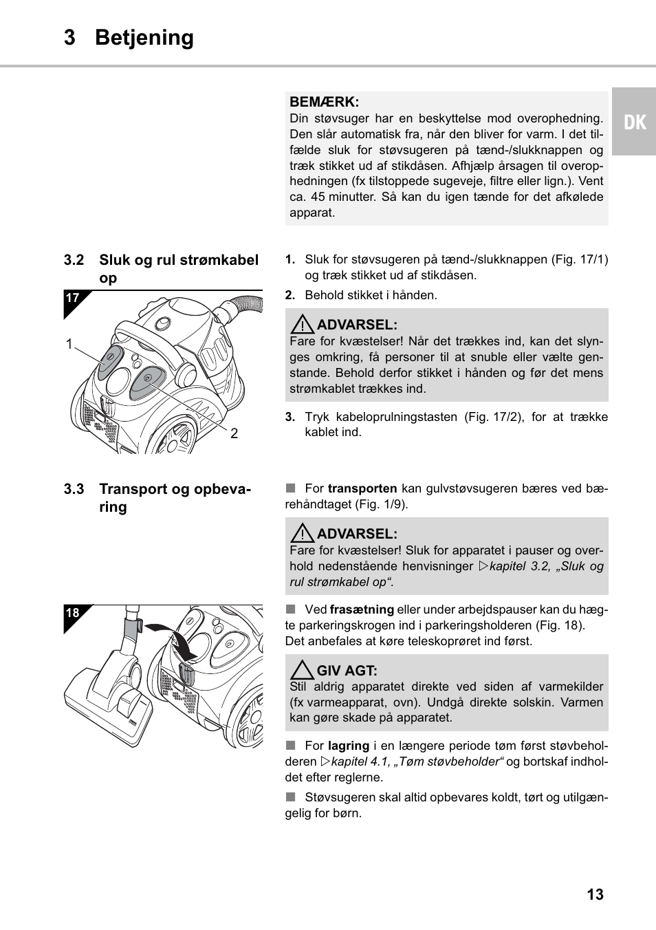 3 betjening dk | Silvercrest SMZS 1600 A1 User Manual | Page 13 / 126